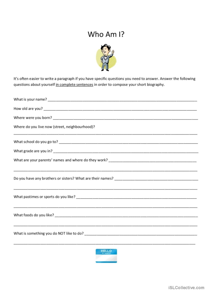 Engaging numbers and counting review sheet for young learners in preschool Pre-K worksheet featuring a fun "Who Am I?" activity for matching workers to their tasks