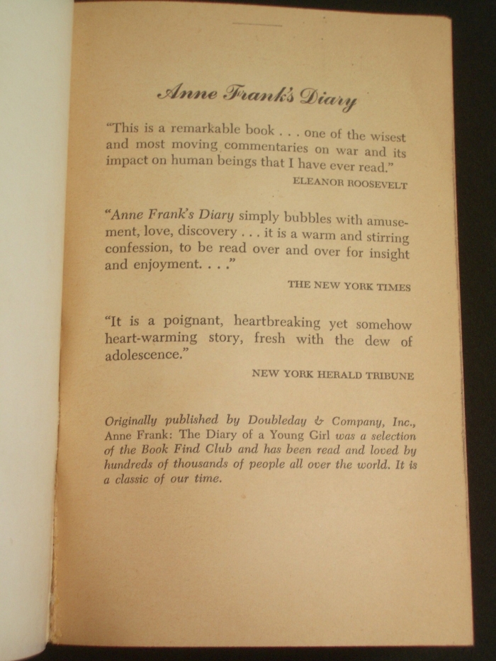 Pre-reading anticipation guide for Book Study: Anne Frank: The Diary of a Young Girl Worksheet for pre-reading activities on Anne Frank's diary for seventh-grade algebra students