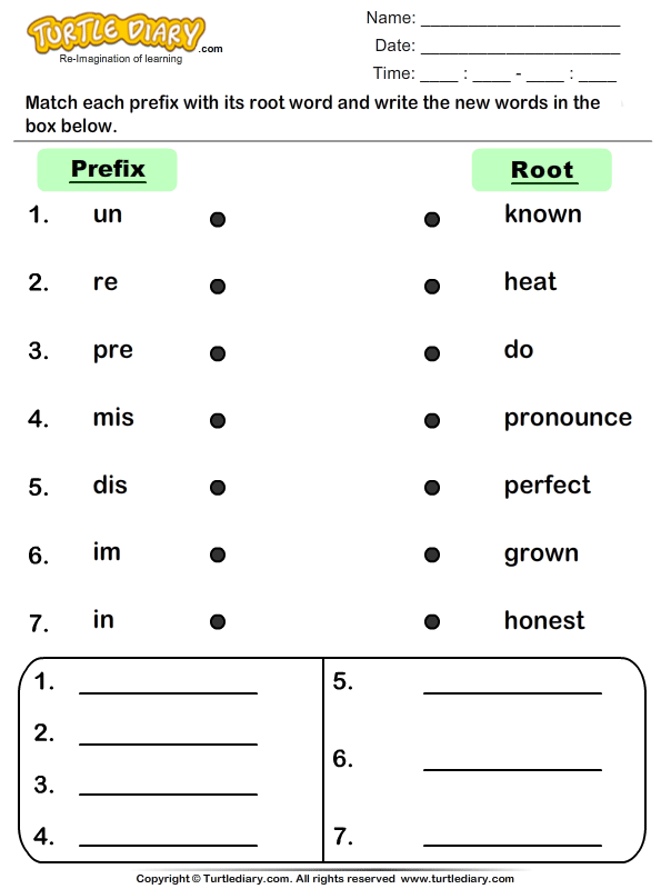 Prefix Mix-up Learning Activity for Elementary Geometry Students Image 23 Third grade geometry worksheet showing prefix mix-up exercises for early readers to identify word prefixes