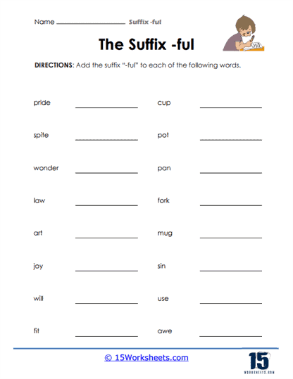 Worksheet featuring prefix practice to create new words for third graders
