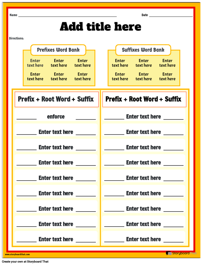 Third grade students using a superhero themed worksheet to practice adding prefixes to root words