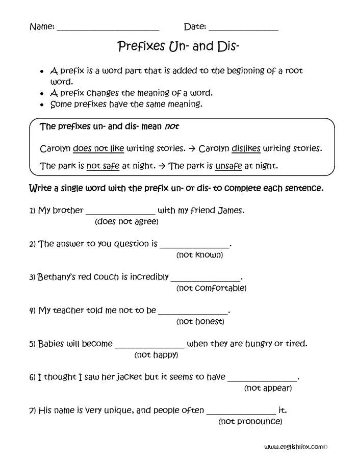 Worksheet for studying the prefix "pre-" to enhance vocabulary skills in third graders.