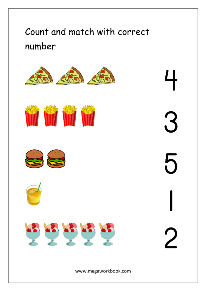 Matching Numbers One More Worksheet 21 for Pre-K Math Skills Pre-K students practice addition by matching numbers in this one more worksheet 21