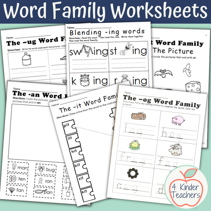 Pre-K worksheet page 9 featuring tracing exercises and word recognition for the -ake word family
