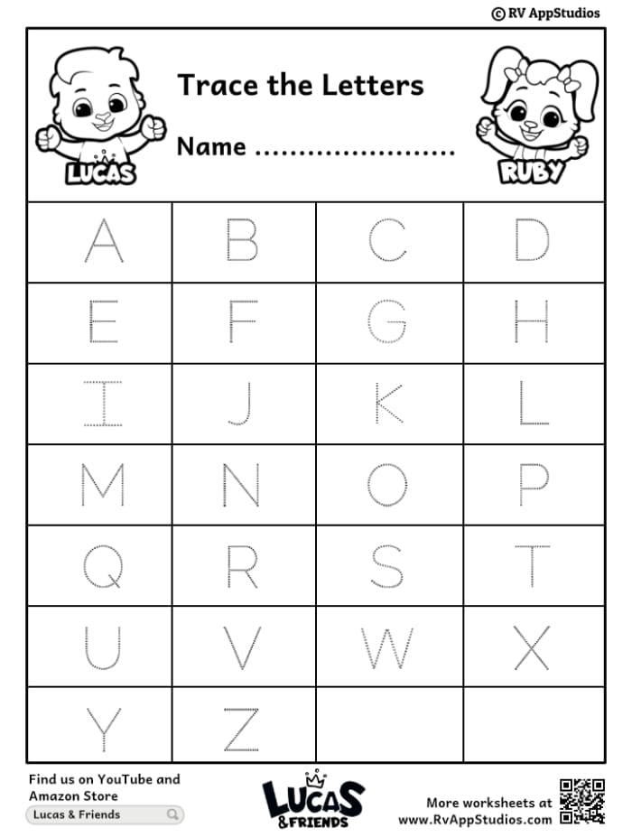 Farm-themed worksheet for preschoolers to complete the uppercase alphabet. Finish the Alphabet: Uppercase worksheet for Pre-K learners.