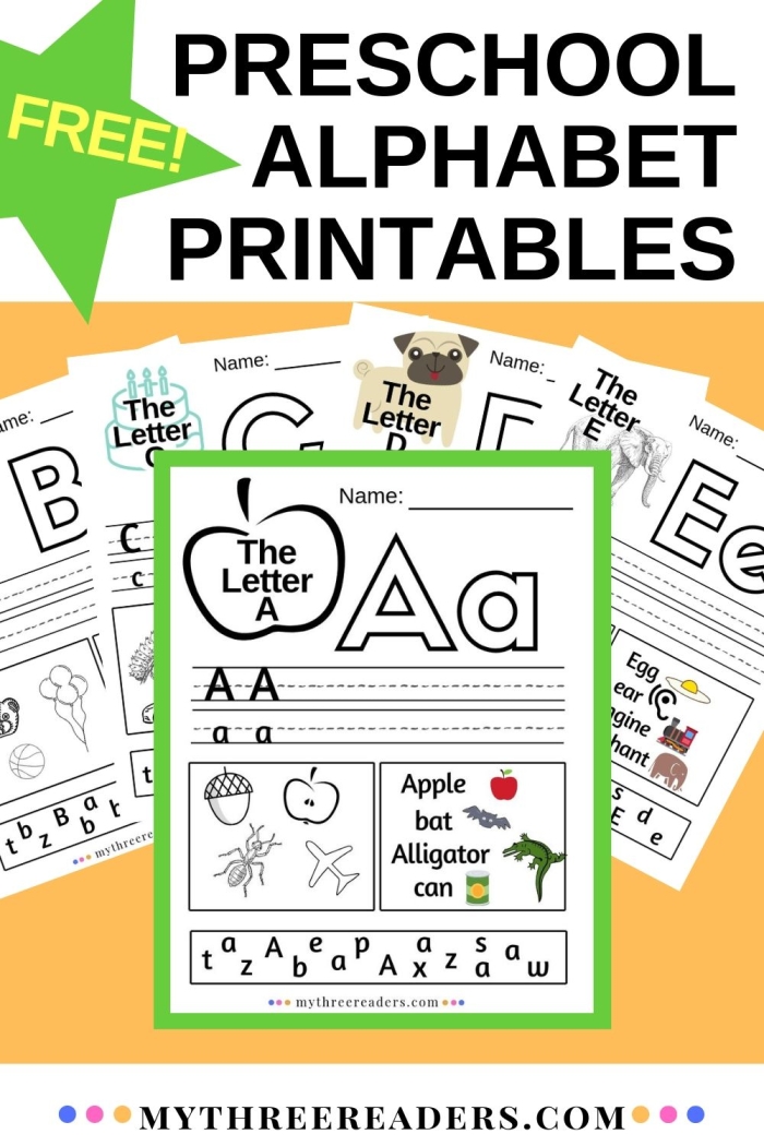 A colorful worksheet featuring a maze for preschoolers to connect letters from A to Z while learning the alphabet