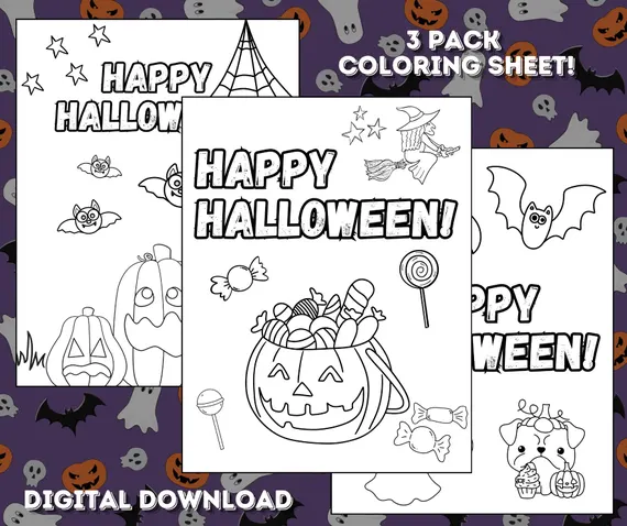 Colorful pinata candy worksheet for birthday party coloring fun