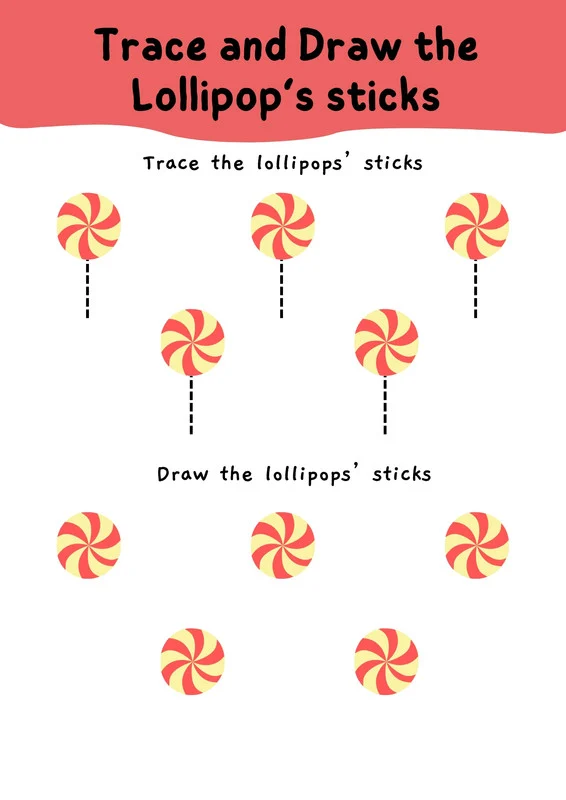 Prewriting Skills: Circles worksheet for Pre-K