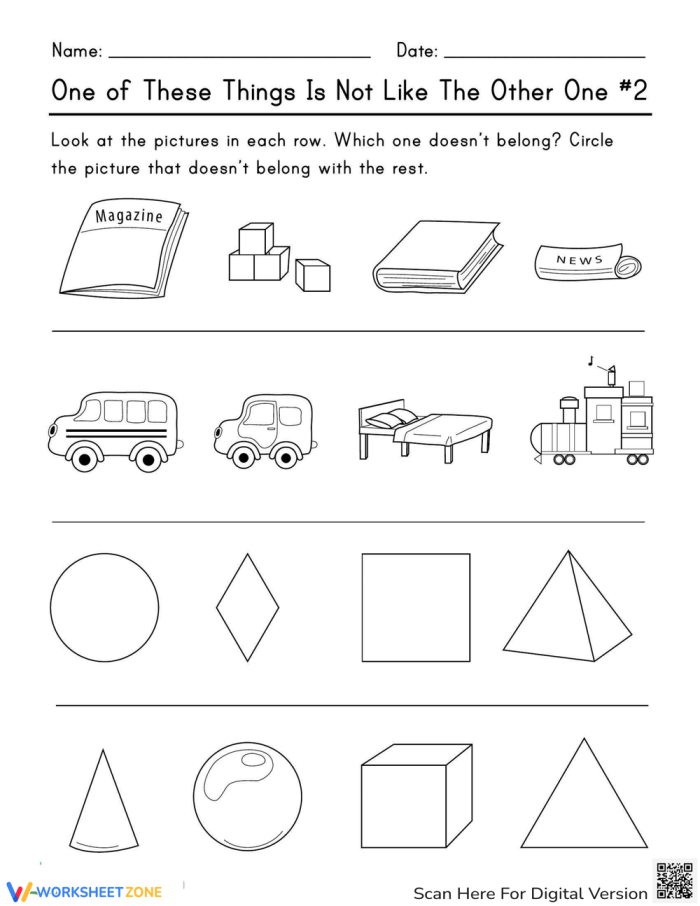 Community Helpers Odd One Out Picture Puzzle for Pre-K Students Four community helper pictures where children identify which one doesn't belong in a subtraction activity