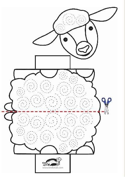 Easter Chick Stand-Ups worksheet for Pre-K students to color and count