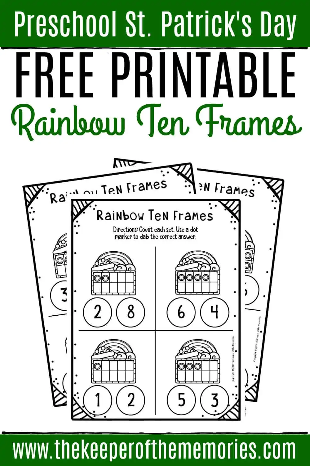 Printable ten frame worksheet activity for early learners developing basic counting concepts Ten frame counting mat worksheet showing empty boxes for Pre-K students to practice number recognition and counting skills