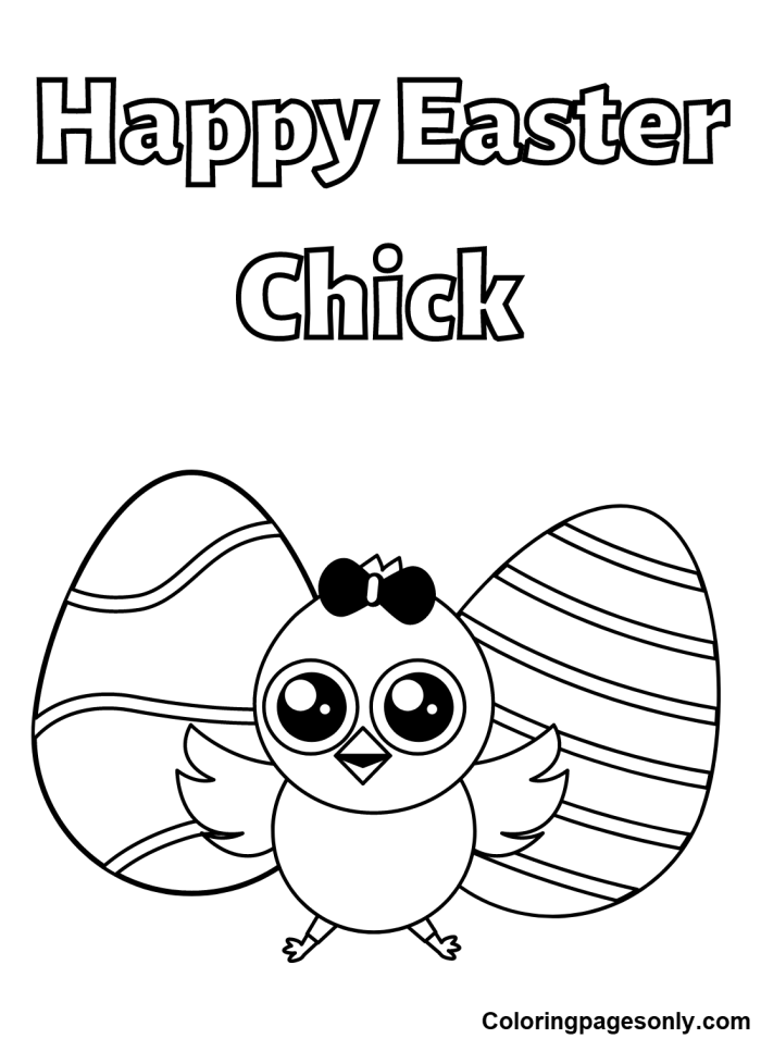 Pre-K students coloring Easter chick stand-up figures for a counting activity