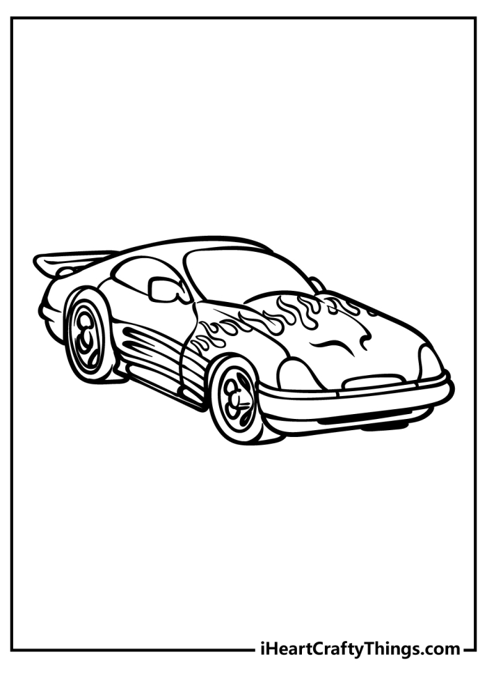Pre-K color by number race car worksheet focused on fractions practice