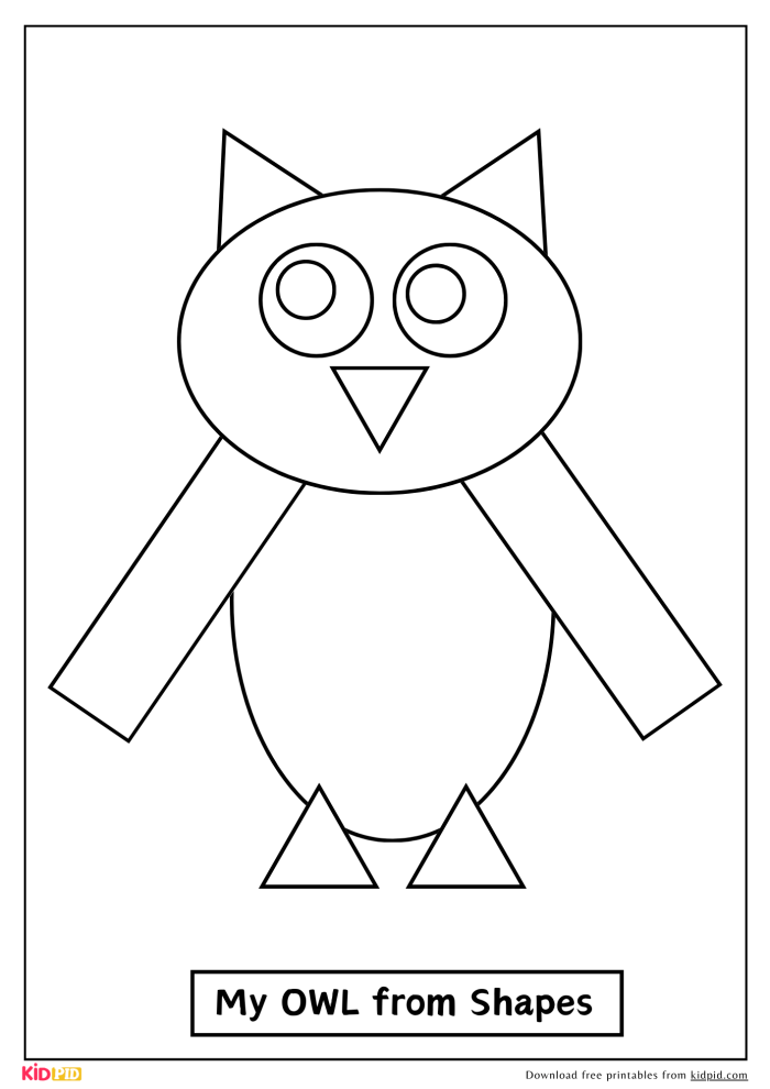 Colorful Halloween-themed worksheet featuring owls for kids