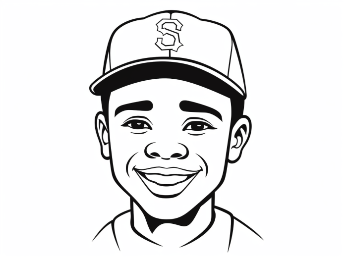 Jackie Robinson Coloring Page Worksheet Number 9 Pre-K students coloring a worksheet featuring baseball legend Jackie Robinson