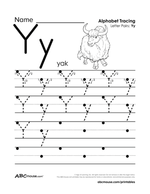 Pre-K reading worksheet featuring apples with uppercase and lowercase A letters to color and count