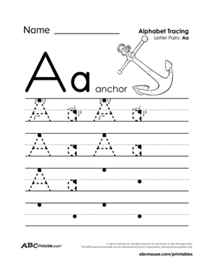 Colorful worksheet featuring the letter A with apples for counting and coloring activities. Engaging educational image for Pre-K reading skills focusing on the letter A.
