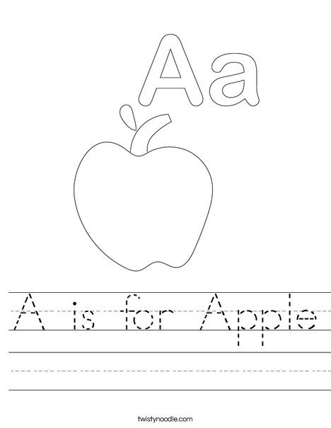 Colorful A Is For... worksheet designed for preschoolers to learn the alphabet and practice letter A sounds. Engaging activity for young learners to enhance their coloring skills while having fun.