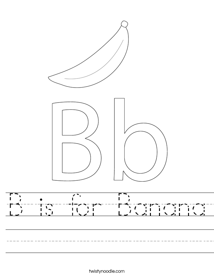 Preschool worksheet featuring the letter B for coloring practice and phonics development