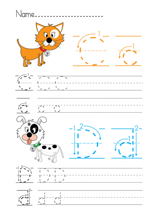 Practice Tracing the Letter C worksheet for Pre-K
