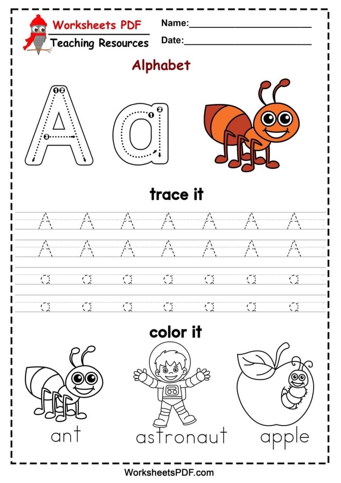 Coloring worksheet for preschoolers featuring the letter E and fun objects to color