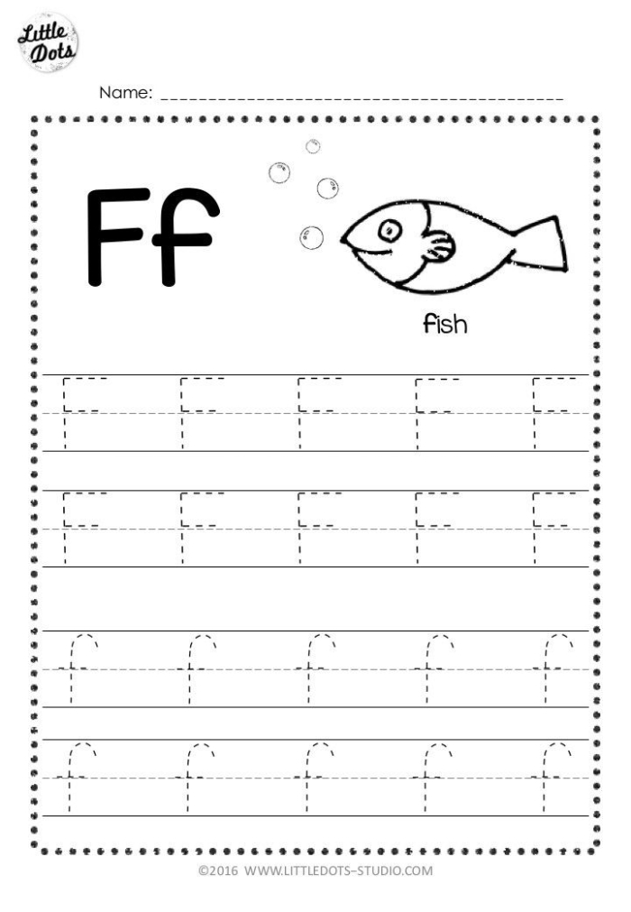 Lowercase f and t letter tracing activity sheet for beginning writers in Pre-K Child practicing tracing lowercase letters f and t on a worksheet with dotted line guides for Pre-K handwriting practice