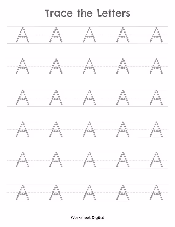 Engaging Uppercase Letters Tracing Activity for Pre-K Learners Colorful alphabet blocks worksheet for tracing uppercase letters A to Z