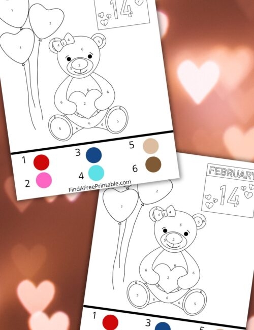 Printable lion color by number activity for preschool students number 7 Pre-K color by number worksheet featuring a cute lion for sight word and math practice