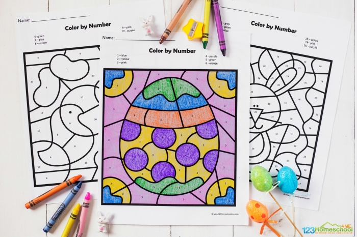 Color by Number Lion Activity for Preschool Number Recognition Practice A cute lion face divided into sections labeled with numbers, ready to be colored in by Pre-K students learning numbers and colors