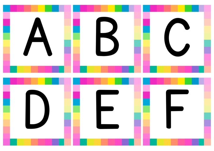 Friendly lowercase letter flash cards worksheet for Pre-K students learning the alphabet Colorful lowercase alphabet flash cards displaying letters a through z for early learners to practice letter recognition