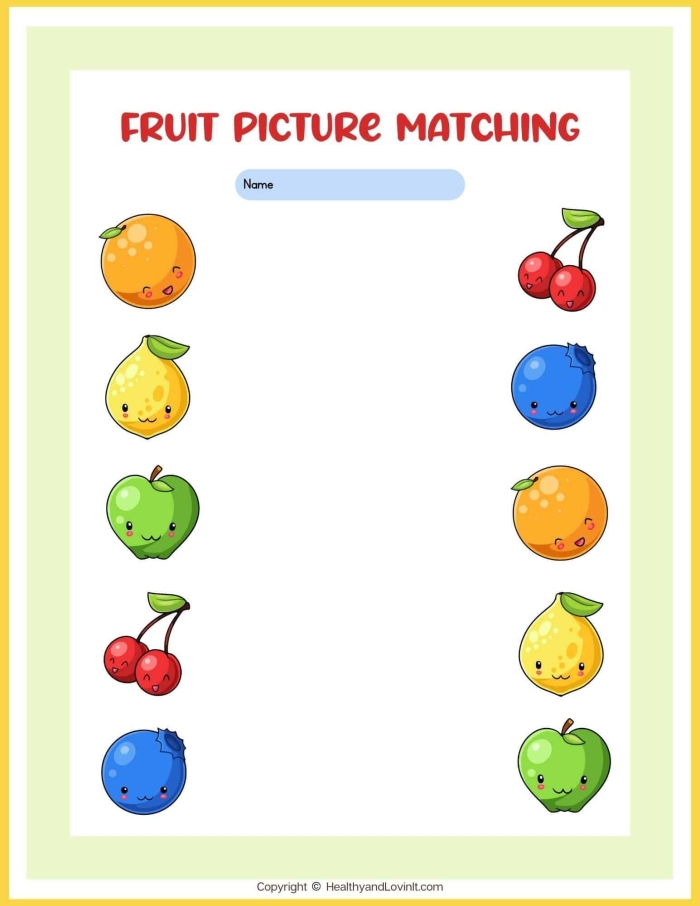 Matching Identical Sight Words Practice Sheet for Preschool Learners Pre-K matching words worksheet activity showing sight words to identify which words are the same