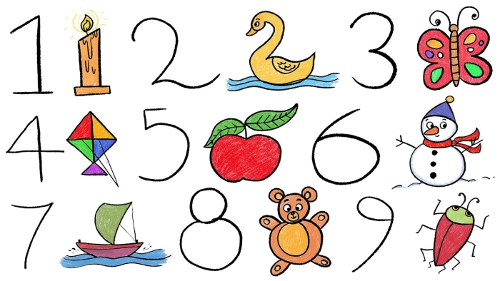 Colorful worksheet featuring the number 8 for early math learning