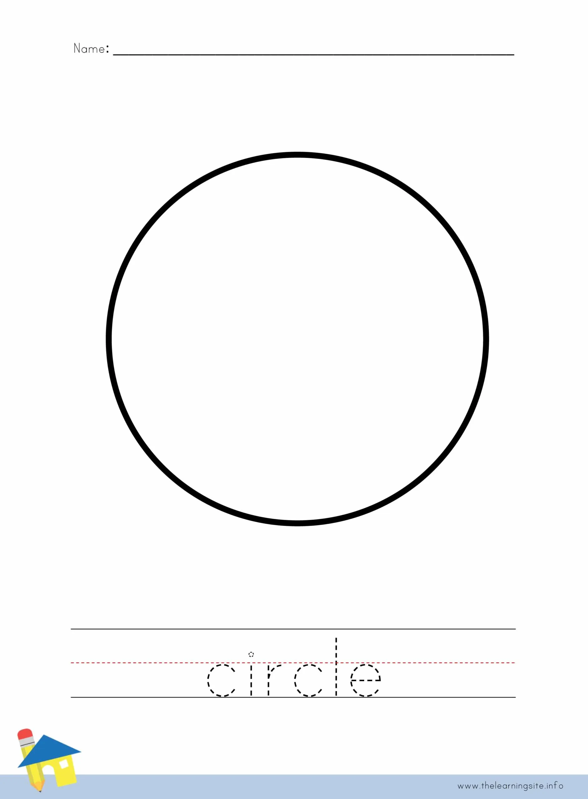 Circle the Number worksheet for Pre-K students focusing on numbers 0-10