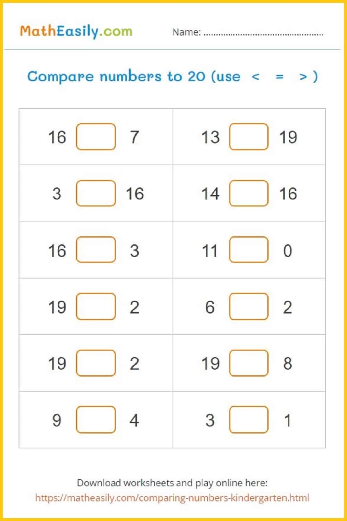 Worksheet for learning the number 7 in early math for Pre-K students