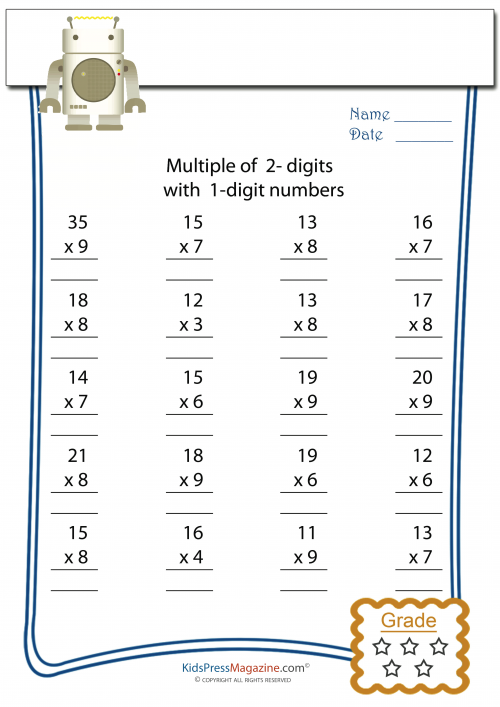 Worksheet demonstrating the number 2 with colorful fraction visuals for Pre-K students