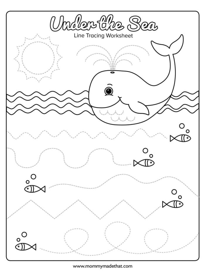 Engaging ocean-themed activity for young learners to explore marine life Cut-and-paste worksheet for creating an ocean habitat for preschoolers