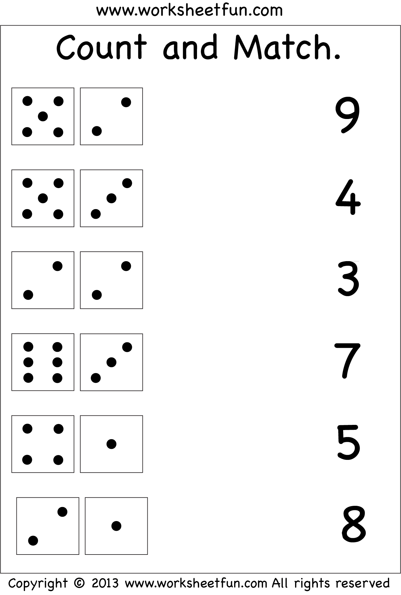 Matching Numbers One More Addition Practice Worksheet for Young Learners A pre-kindergarten worksheet showing numbered objects with a plus one exercise for early math learners