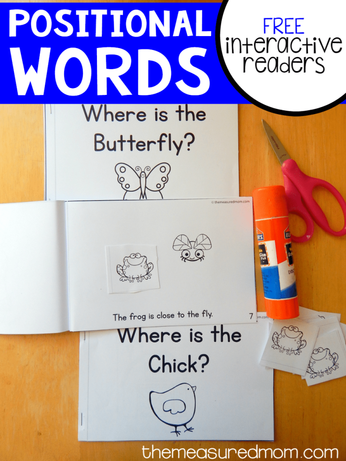 Positional Words Worksheet for Preschool Patterns Lesson 9 Pre-K worksheet activity featuring various objects to help students learn and practice essential positional words