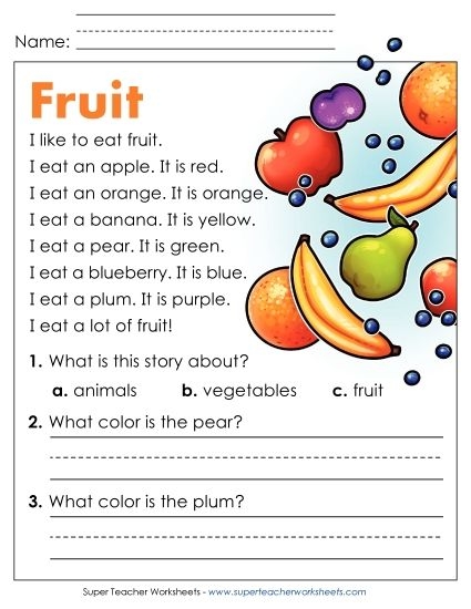 Worksheet for Pre-K students to express their reading preferences