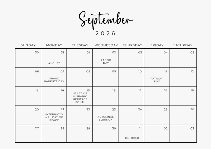 Engaging educational activities for young learners in the September calendar worksheet September calendar worksheet for Pre-K with fun counting, handwriting, and coloring activities