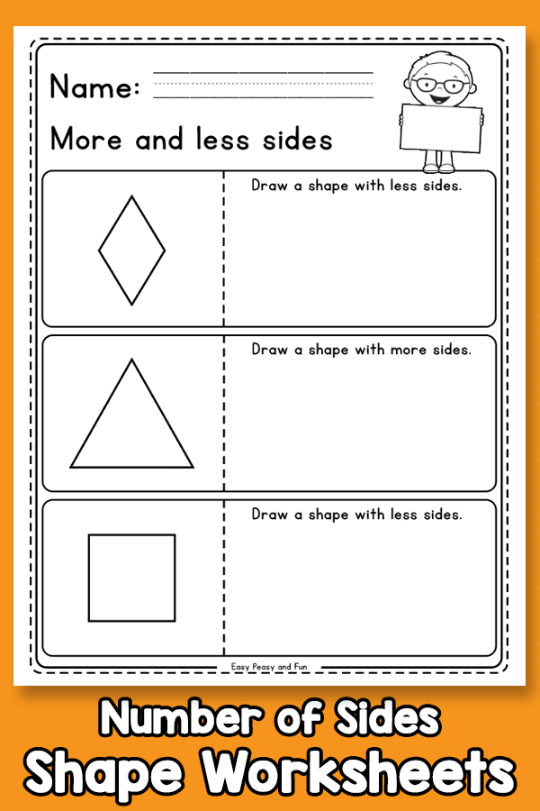 Colorful More or Less Shapes worksheet designed for preschoolers to enhance counting and shape recognition skills