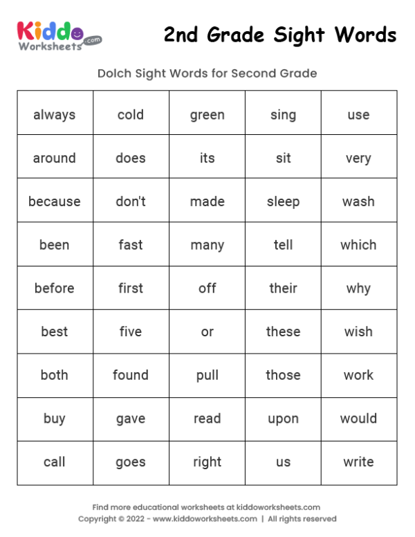 Sight Words worksheet for Pre-K Worksheet featuring the word "two" for practicing sight words in Pre-K. Engaging sight word activity for young learners to enhance their vocabulary.