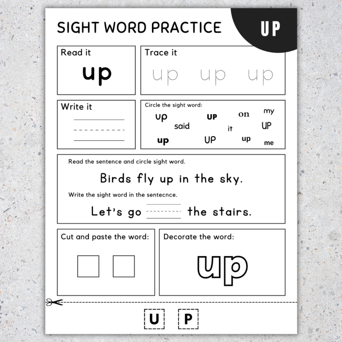 Sight Words worksheet for Pre-K Worksheet focusing on the sight word "two" for Pre-K students to enhance their learning. Engaging activities designed to reinforce sight word recognition.