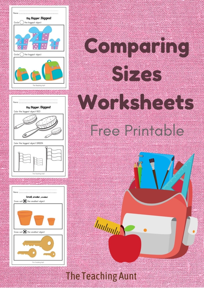 Pre-K Which is Bigger worksheet featuring size comparison exercises for young learners