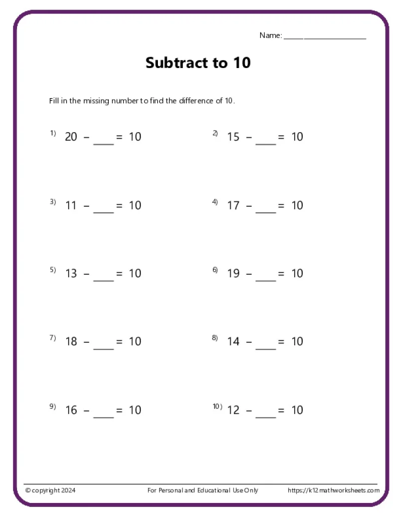 Subtract One Assessment Worksheet 20 for Pre-K Writing Practice Pre-K students practice subtracting one from groups of objects in this colorful assessment worksheet