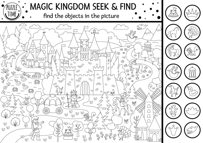 Find the Hidden Objects Worksheet 3 for Preschool Learners Hidden objects mixed-up picture activity for pre-K reading practice
