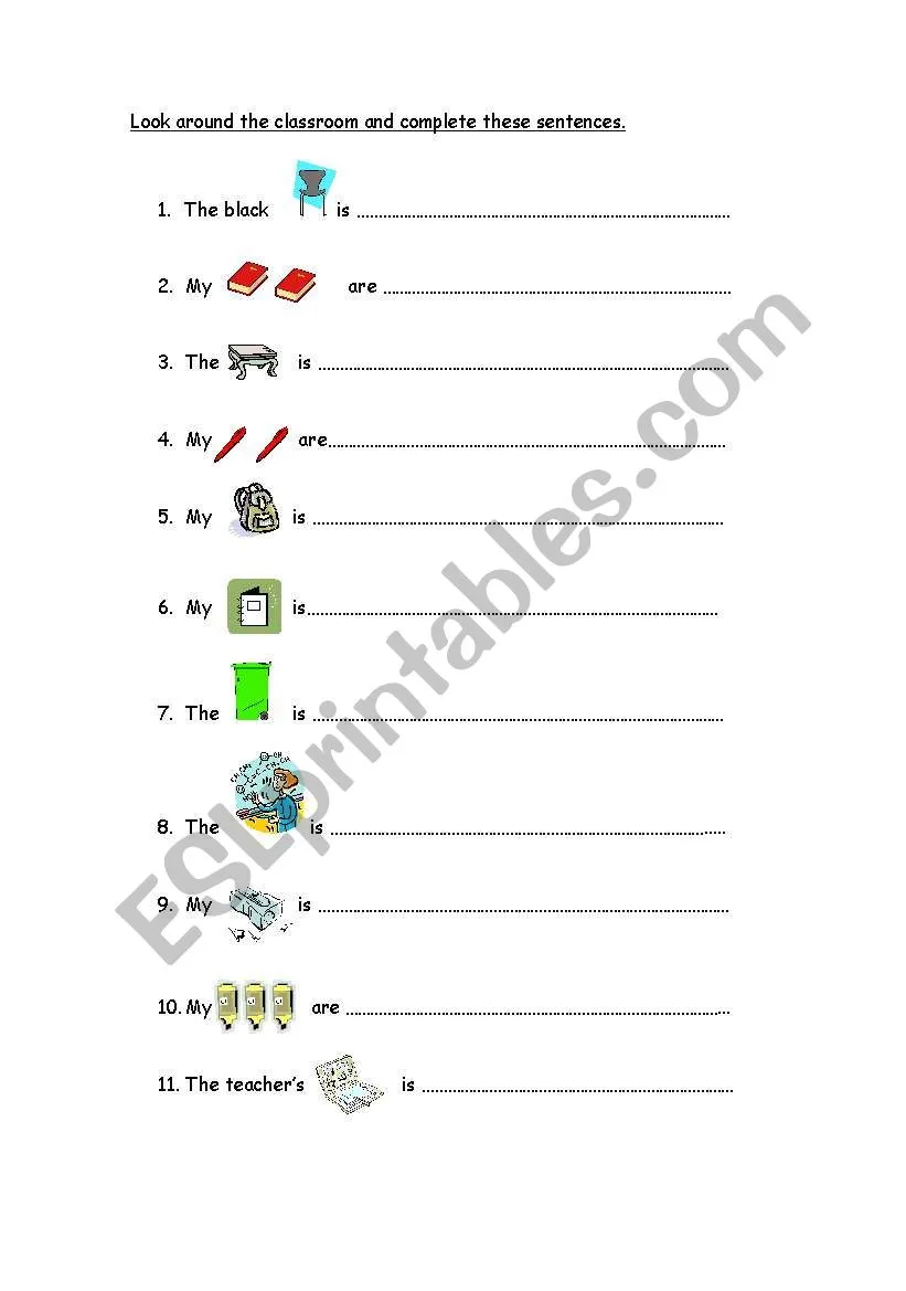 Fifth grade worksheet for identifying prepositions and their objects in sentences