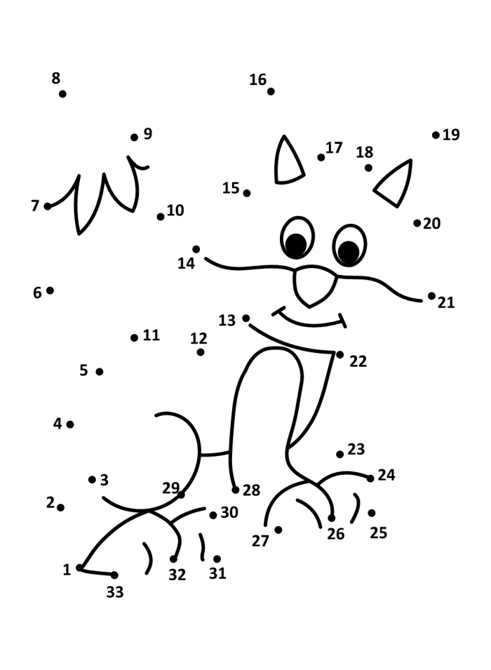 Dot to Dot A to Z Dinosaur Worksheet for Pre-K Students Preschoolers practice the alphabet by connecting dots from A to Z to reveal a dinosaur outline