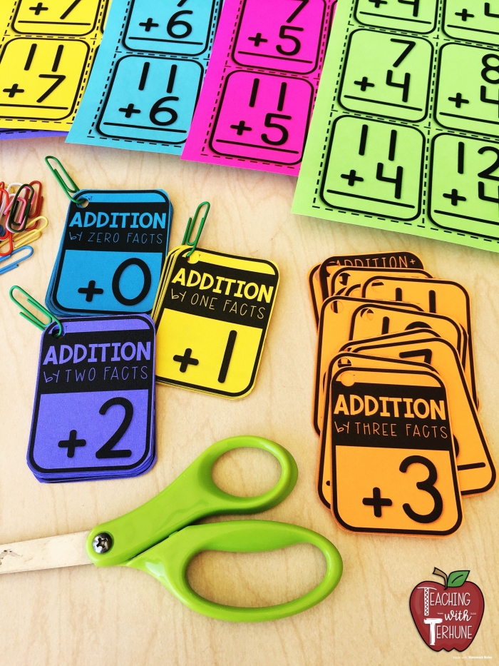 Addition Flash Cards Printable Worksheet for Pre-K Math Lesson 11 Printable addition flash cards worksheet for preschool math practice