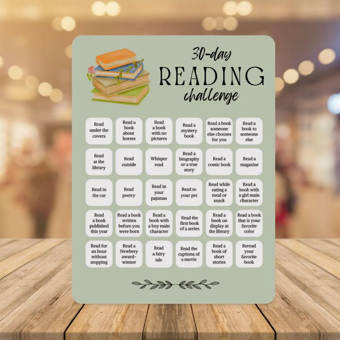 Preschool student working on the Resolve to Read 30-Day Reading Challenge printable worksheet